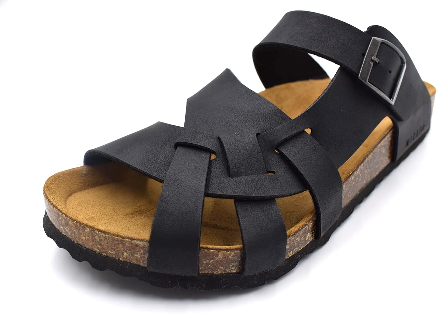 

NEKTA/ke'nekt/Мужские сандалии с открытым носком - на одной ремешке Nekta /Ke'Nekt/, черный