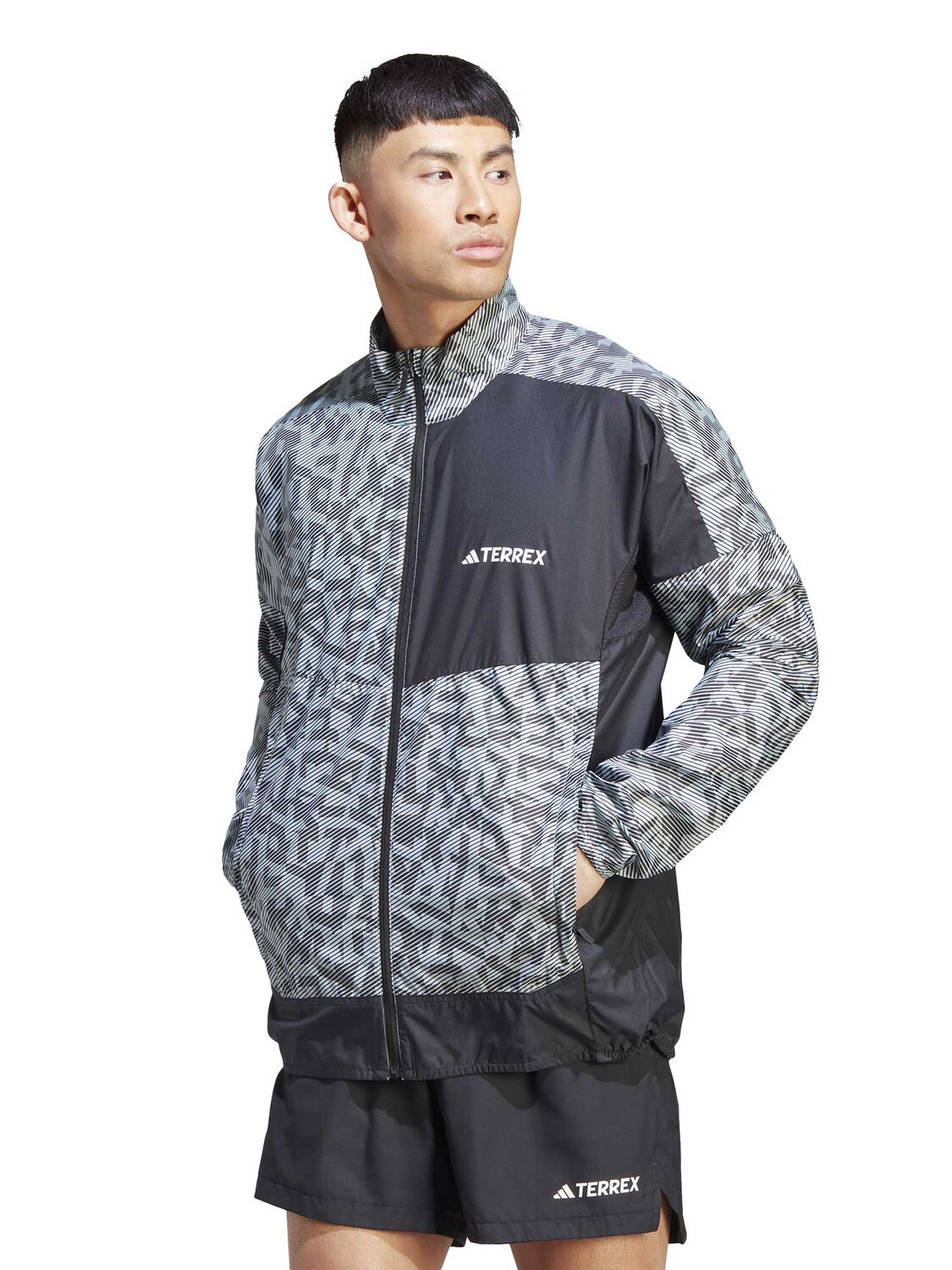 

Ветровка Adidas Performance Terrex Trail Running, серый