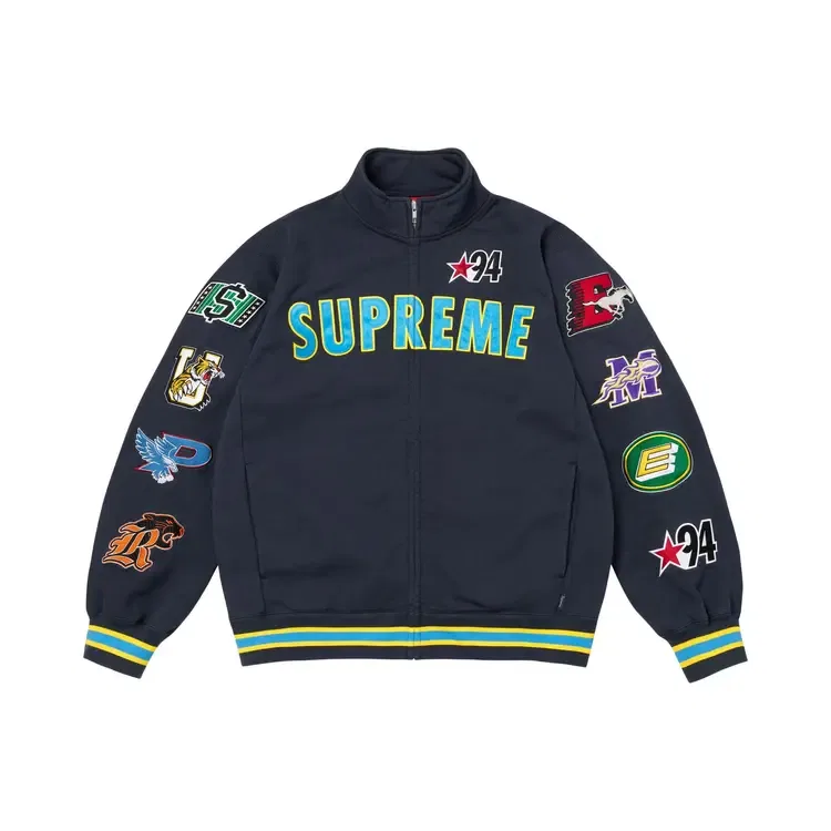Толстовка на молнии Supreme Mascots, синий