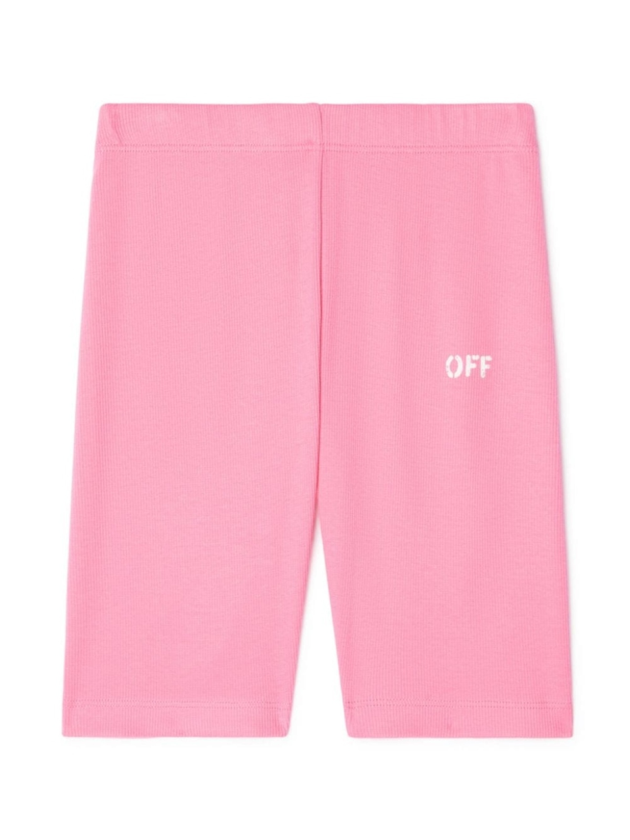 

Off-White Kids шорты Off Stamp в рубчик, розовый