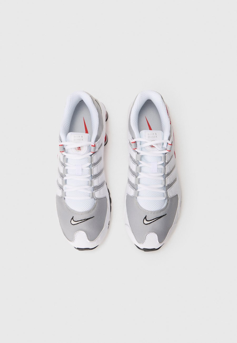 Кроссовки Nike Sportswear SHOX NZ, White/Metallic Silver-Coloured/Sport Red/Cool Gray/Black/White — фото 4