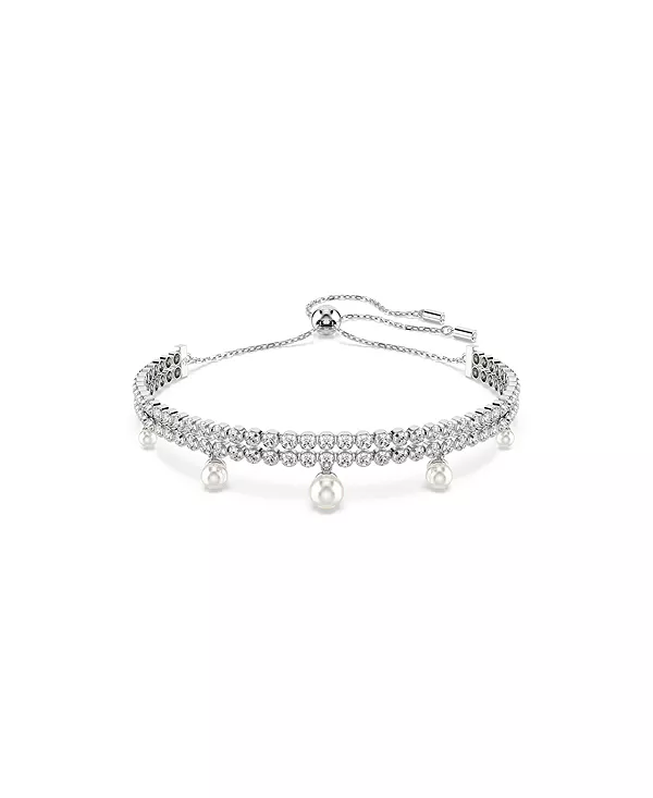 

Браслет Ariana grande x с круглым огранкой и белым родиевым покрытием Swarovski, white