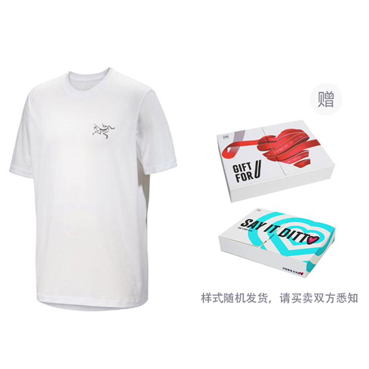 

Футболка мужская Arcteryx, белый светлый цвет в подарочной упаковке