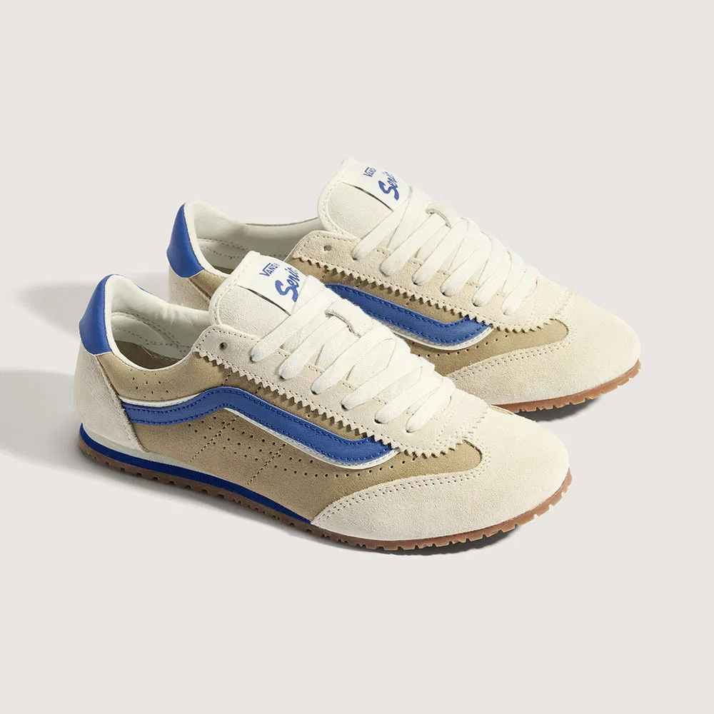 Мужские низкие кеды Vans Super Low Pro Triple Tone Cream Blue