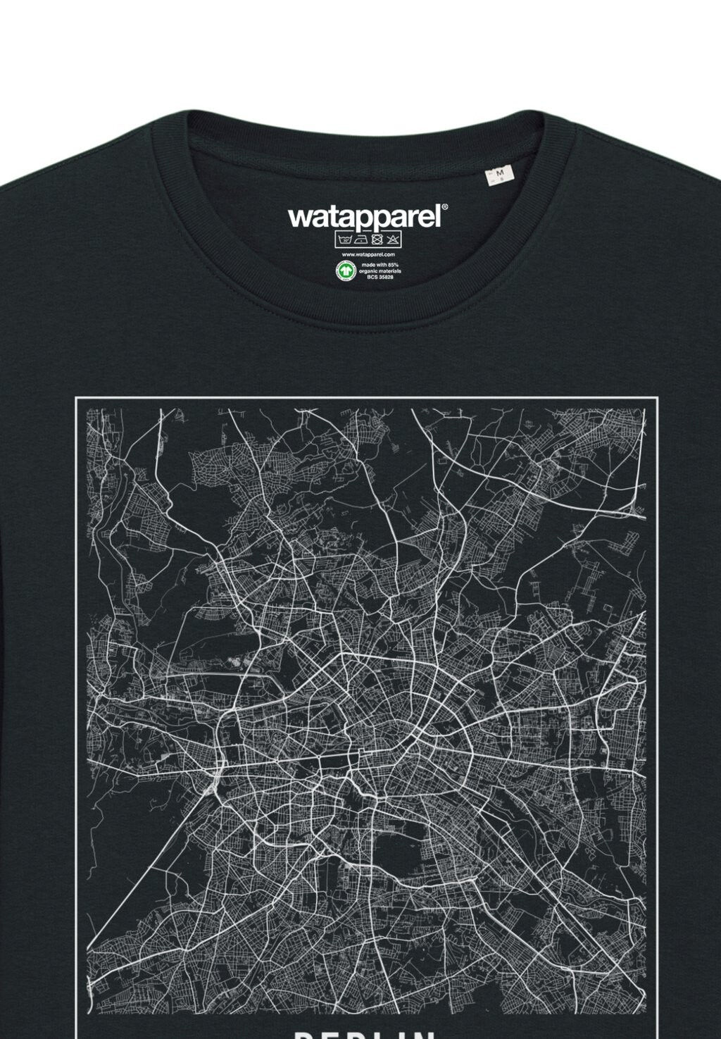 

Толстовка CITY MAPS BERLIN LANDKARTE watapparel, черный