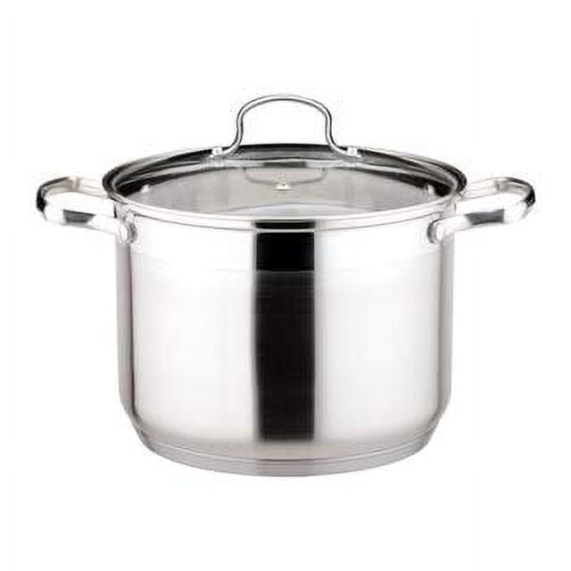 

[T] Йозеф Штраус Le Stock Pot 29,5 литров | Крышка из закаленного стекла, совместима с индукционной печью, можно мыть в духовке и посудомоечной машине, конструкция из нержавеющей стали 18/10, для пивоварения, консервирования и коммерческих кухон...