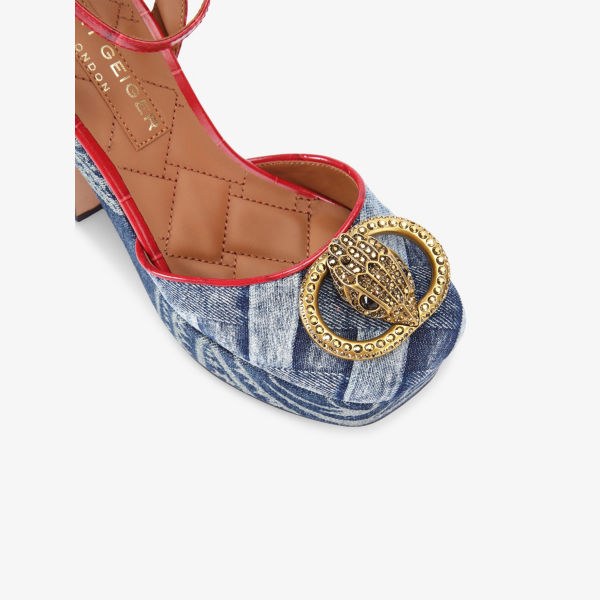Туфли-челси Kurt Geiger London на каблуке, синий — фото 4