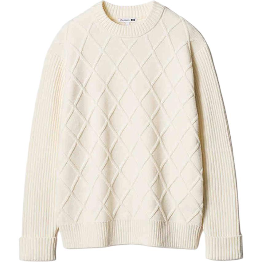 Джемпер унисекс JWANDERSON UNIQLO, слоновая кость — фото 3