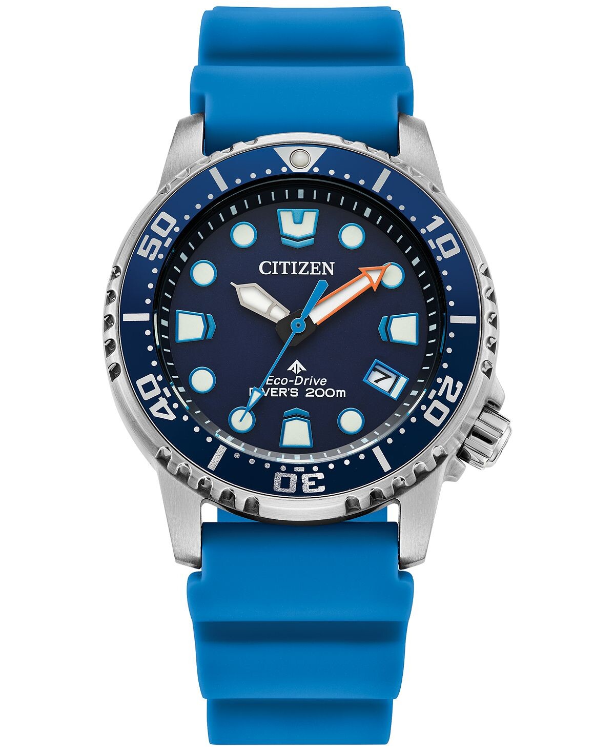 

Женские часы Eco-Drive Promaster Dive с синим ремешком, 37 мм Citizen, синий