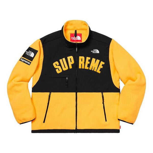 

Куртка Supreme SS19 x The North Face Arc Logo Denali Fleece Jacket Yellow, желтый, Желтый;черный, Куртка Supreme SS19 x The North Face Arc Logo Denali Fleece Jacket Yellow, желтый