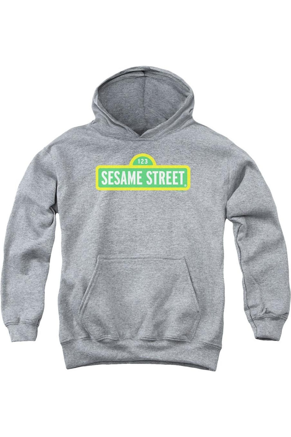 

Молодежная толстовка с логотипом Sesame Street Gildan, Athletic Heather