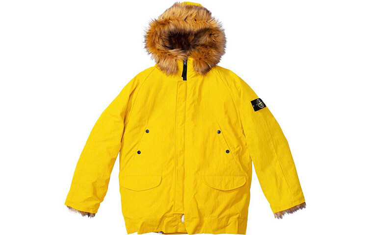 

Stone Island X Co-branded Collection Куртка мужская Supreme, желтый