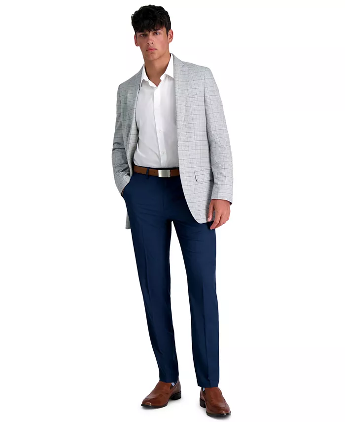 

Мужские классические брюки прямого кроя Premium Comfort Slim-Fit с эластичной тканью для комфорта Haggar, синий