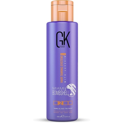 

GK HAIR Global Keratin Miami Bombshell Taming Blonde Purple Blowout Treatment 100 мл 3,4 жидких унции