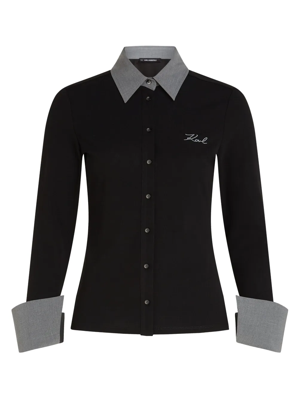 

Рубашка Signature Karl Lagerfeld, черный