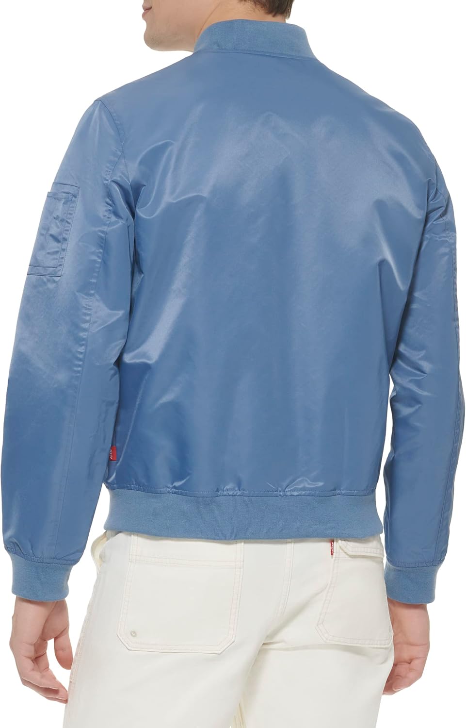 Легкая мужская куртка-бомбер Levi's MA-1 Flight на молнии, Blue Horizon Ma-1 Unfilled — фото 2