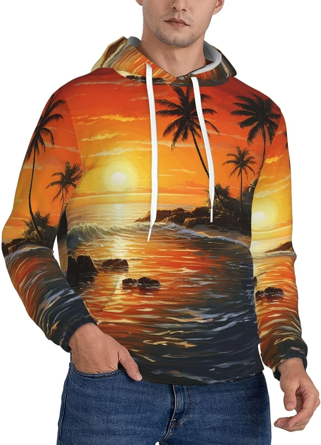 

Мужской худи с капюшоном и карманом, мягкий и теплый SDTYKHJ