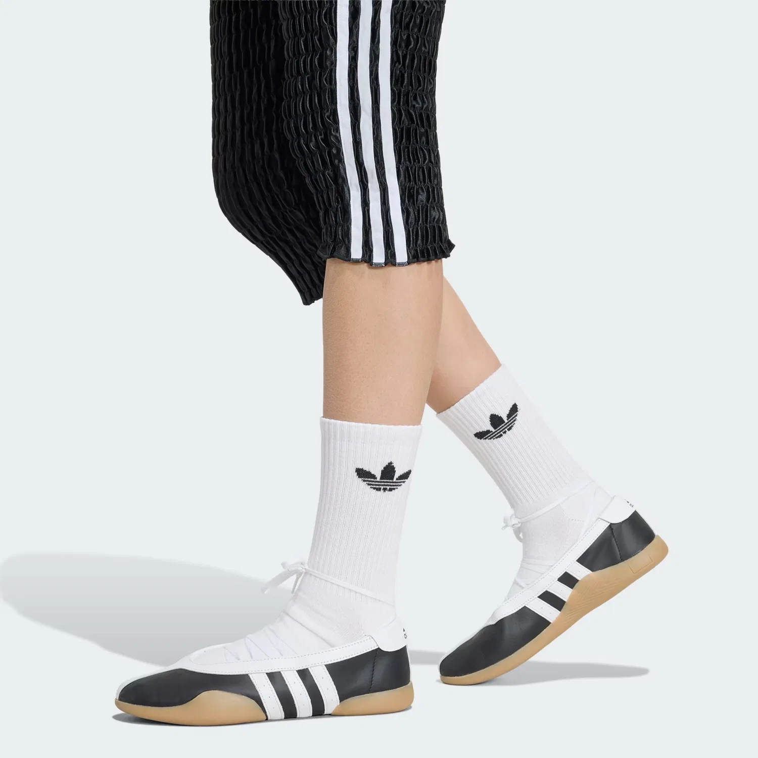 Леггинсы Adidas Originals облегающего кроя, черные — фото 4