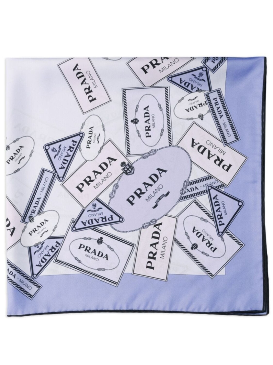 

Шелковый шарф Prada, фиолетовый