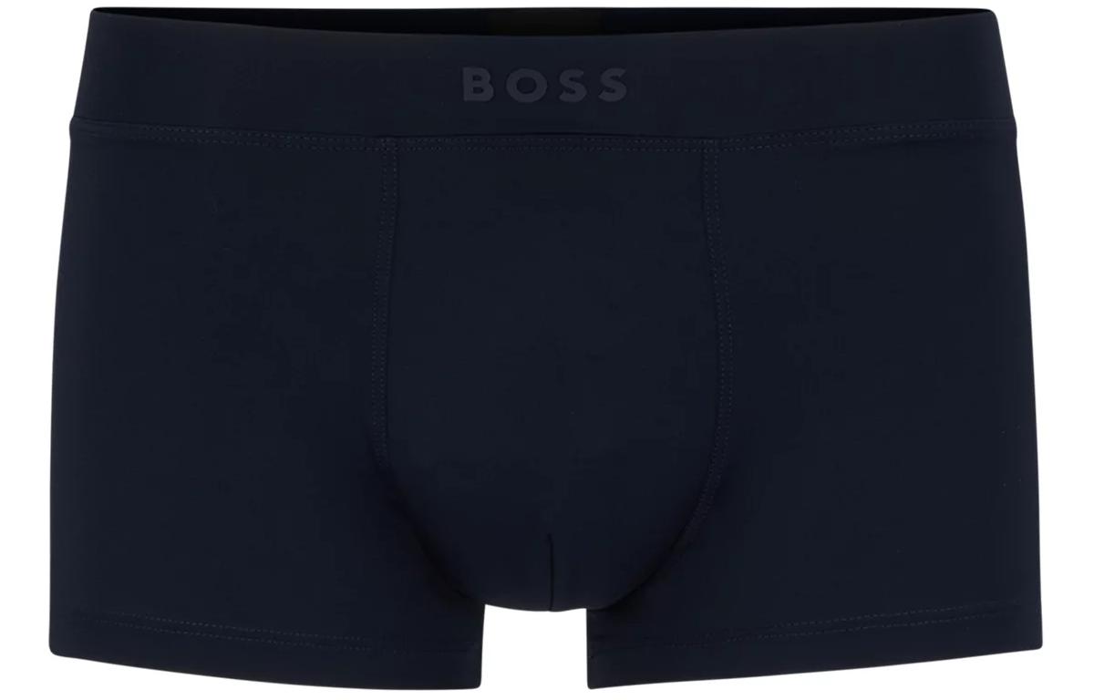 

Трусы-боксеры Stretch-Microfibre с логотипом на поясе HUGO BOSS 1 шт Морской синий