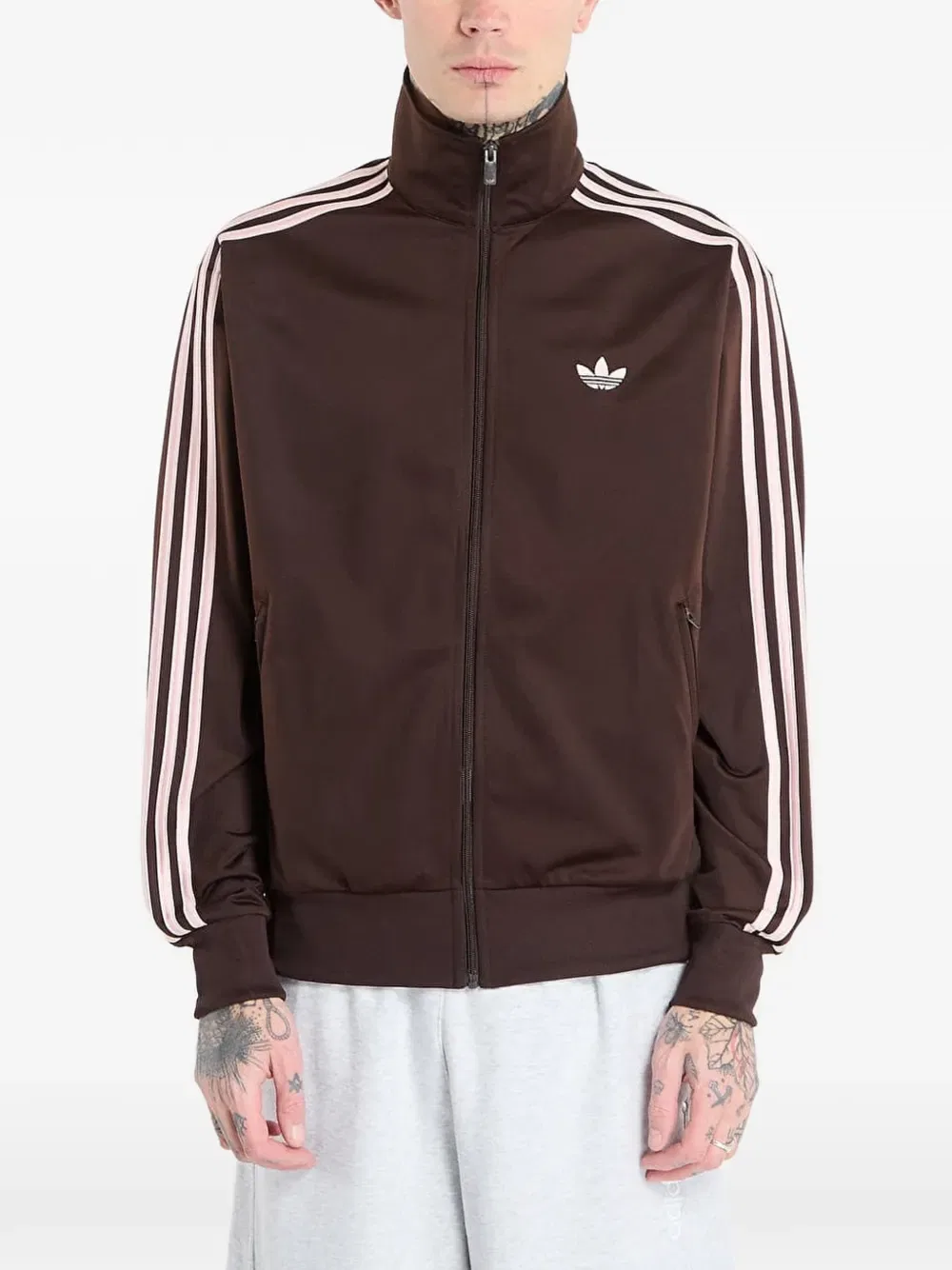 Толстовка Firebird на молнии Adidas, коричневый