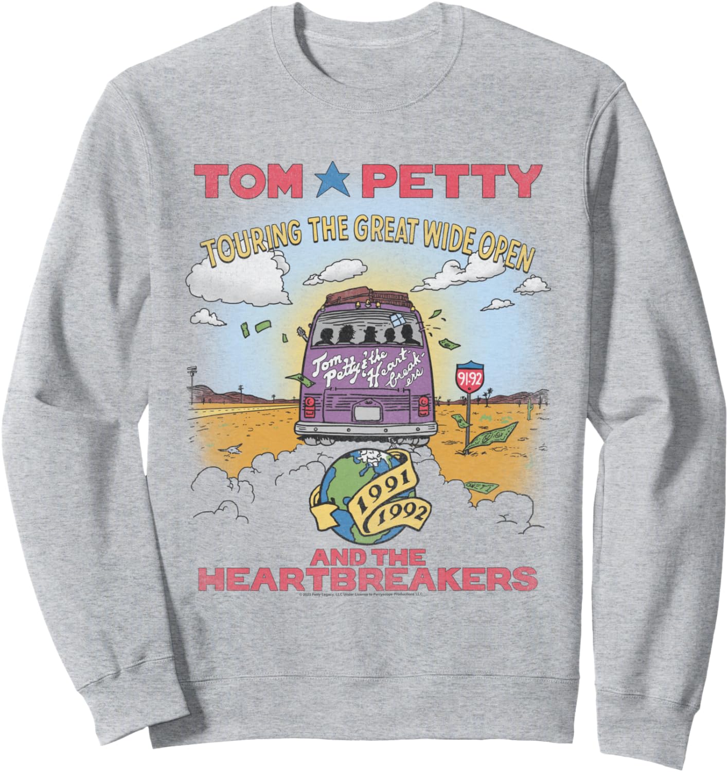 

Толстовка Tom Petty The Great Wide Open Popfunk, серый