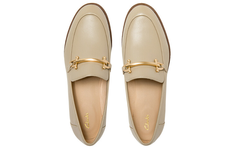 Женская повседневная обувь, женская, светло-хаки Clarks — фото 4