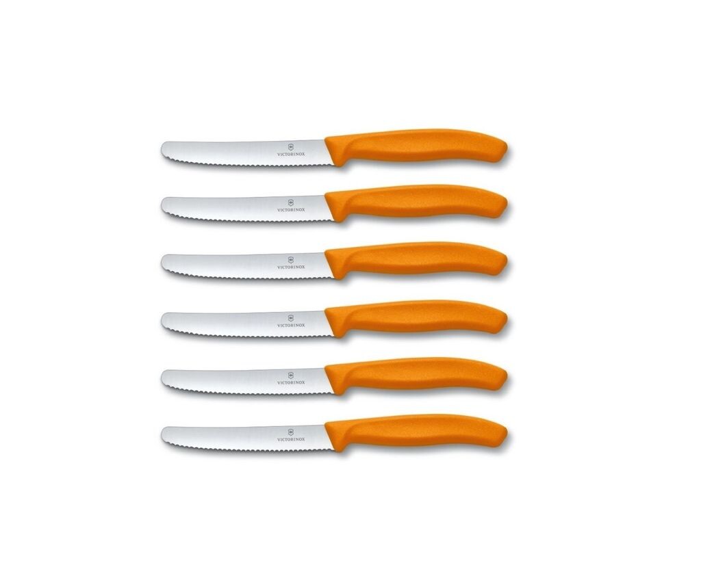 

Набор из 6 столовых ножей Victorinox пластик, оранжевый, 14см Victorinox Swiss Army