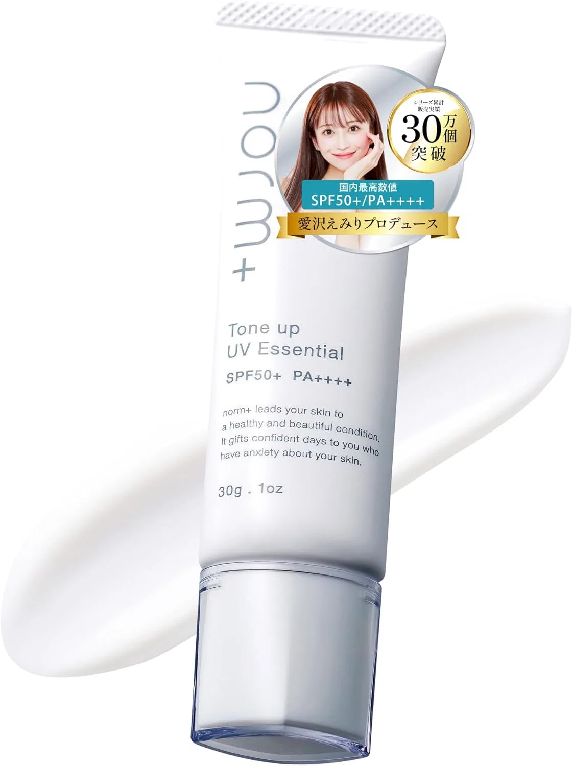 Крем солнцезащитный Norm+ SPF50+ PA++++, 30 г, бесцветный