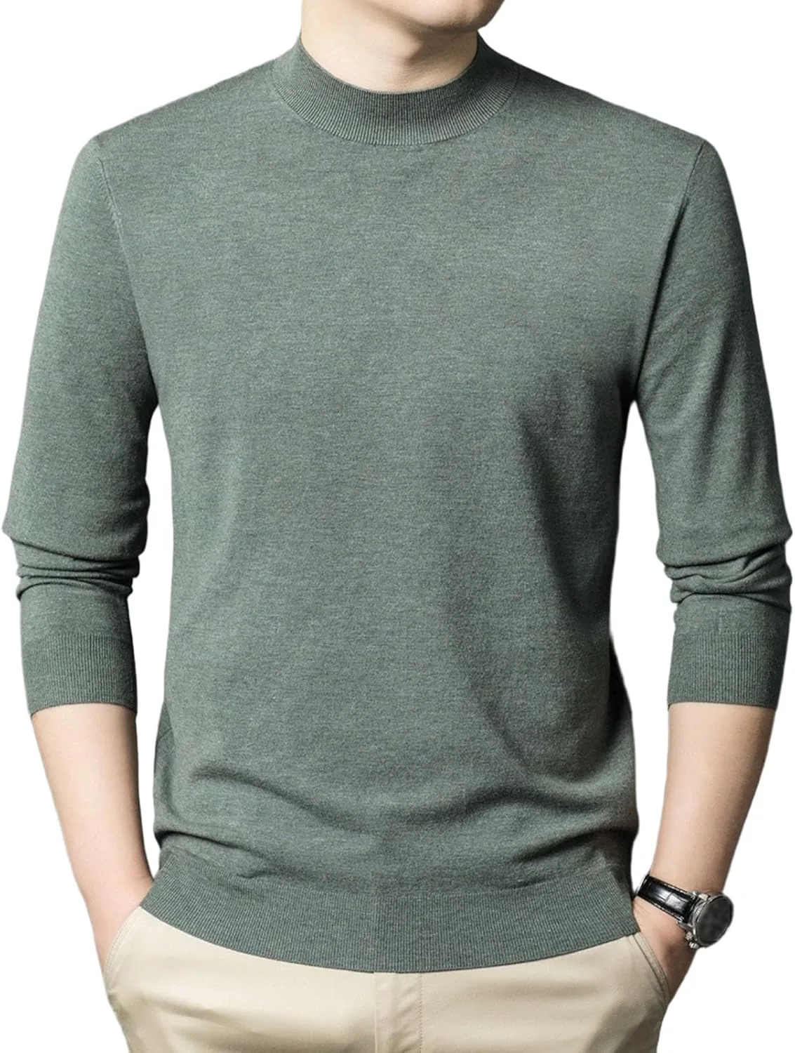 

Мужской утепленный свитер-пуловер из шерстяной смеси TrndTrsure