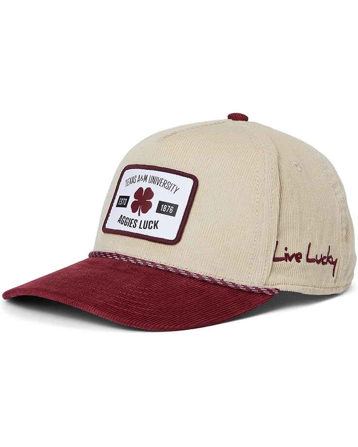 

Унисекс черная кепка Clover Texas A&M Legacy с регулируемой застежкой Black Clover, Natural/Maroon/Corduroy With Rope Hd Patch