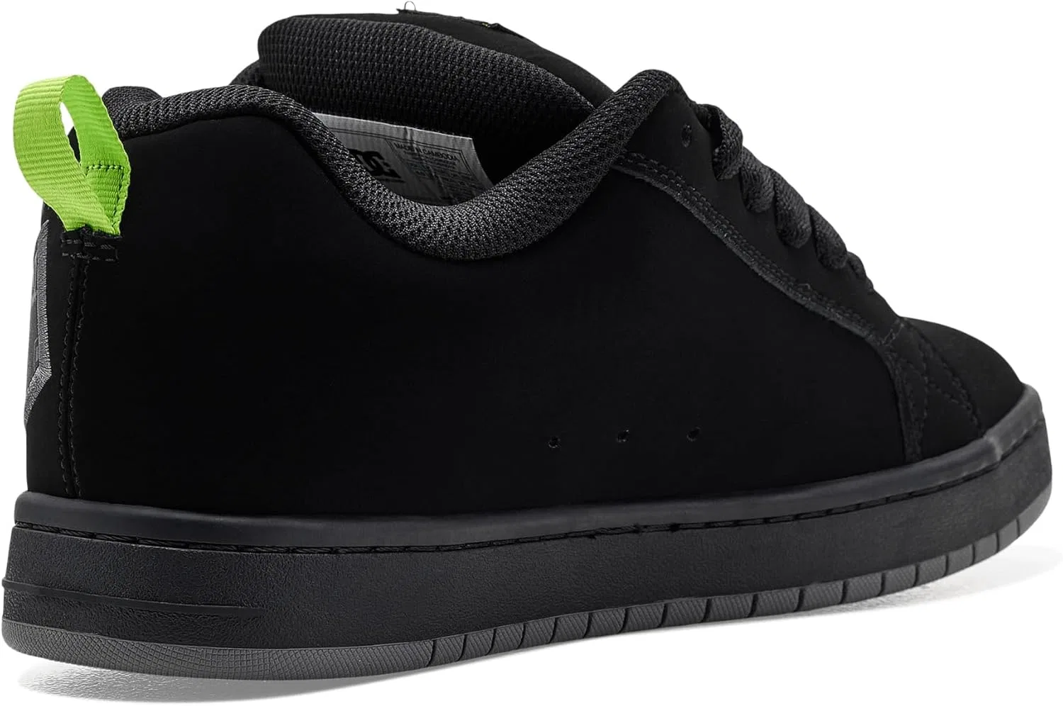 Кеды для скейтбординга DC Shoes Court Graffik, Black/Grey/Green — фото 3
