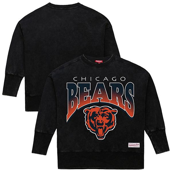 

Женский черный свитшот chicago bears delineate mineral wash Mitchell & Ness
