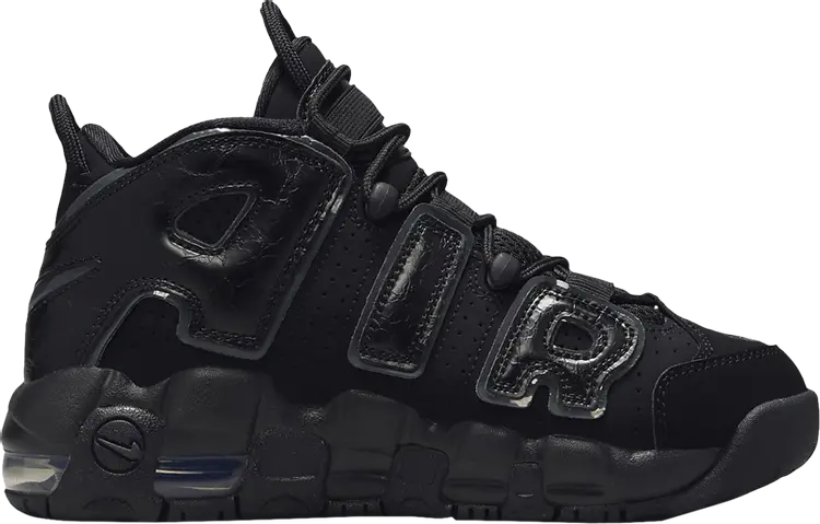 

Кроссовки Air More Uptempo GS 'Black Anthracite', черный