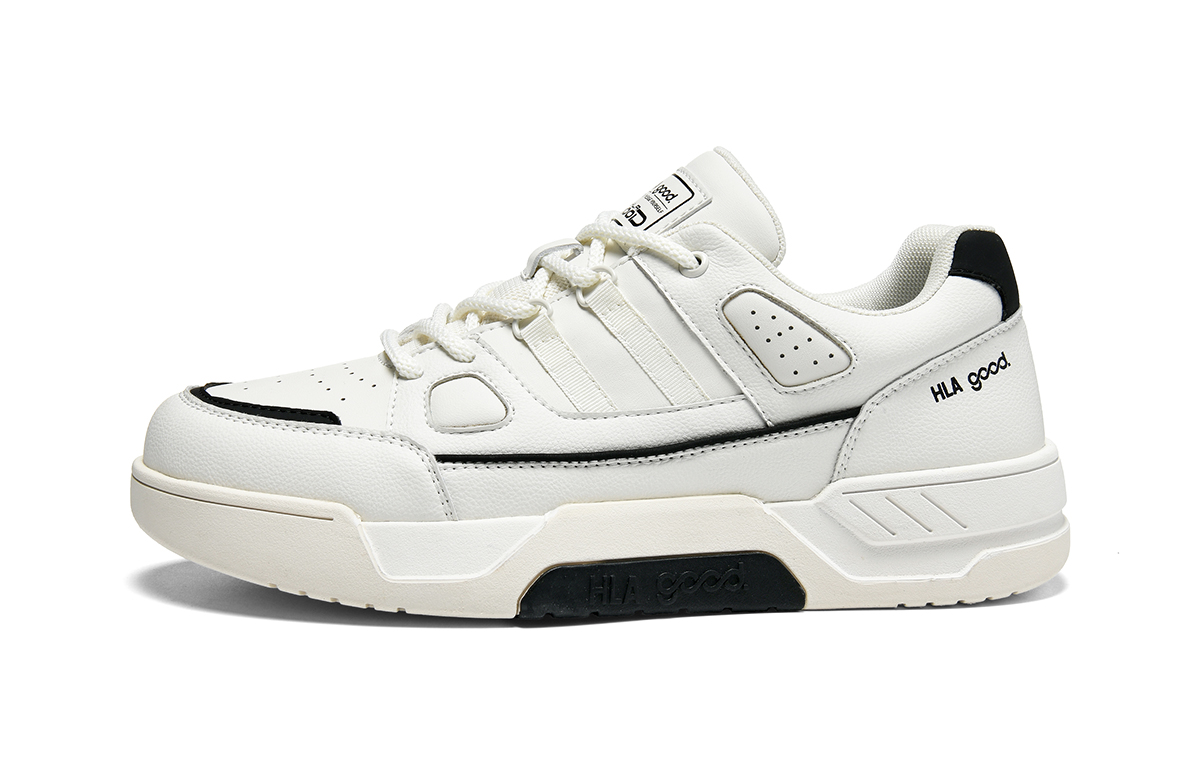 

Низкие, износостойкие, противоскользящие мужские кроссовки HLA, White Black