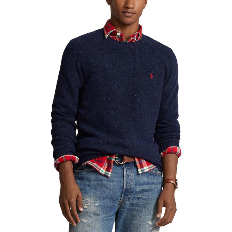 Футболка поло Ralph Lauren морского синего цвета — фото 4