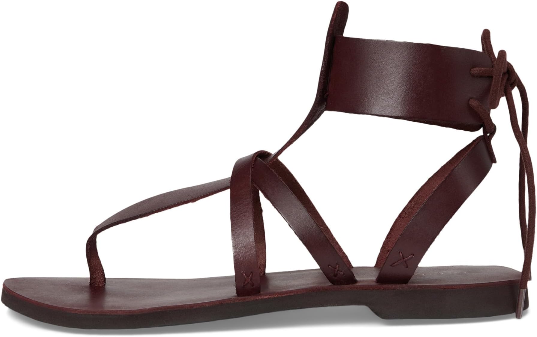 Сандалии Free People Vacation Day Wrap Sandal, цвет Dark Red — фото 4