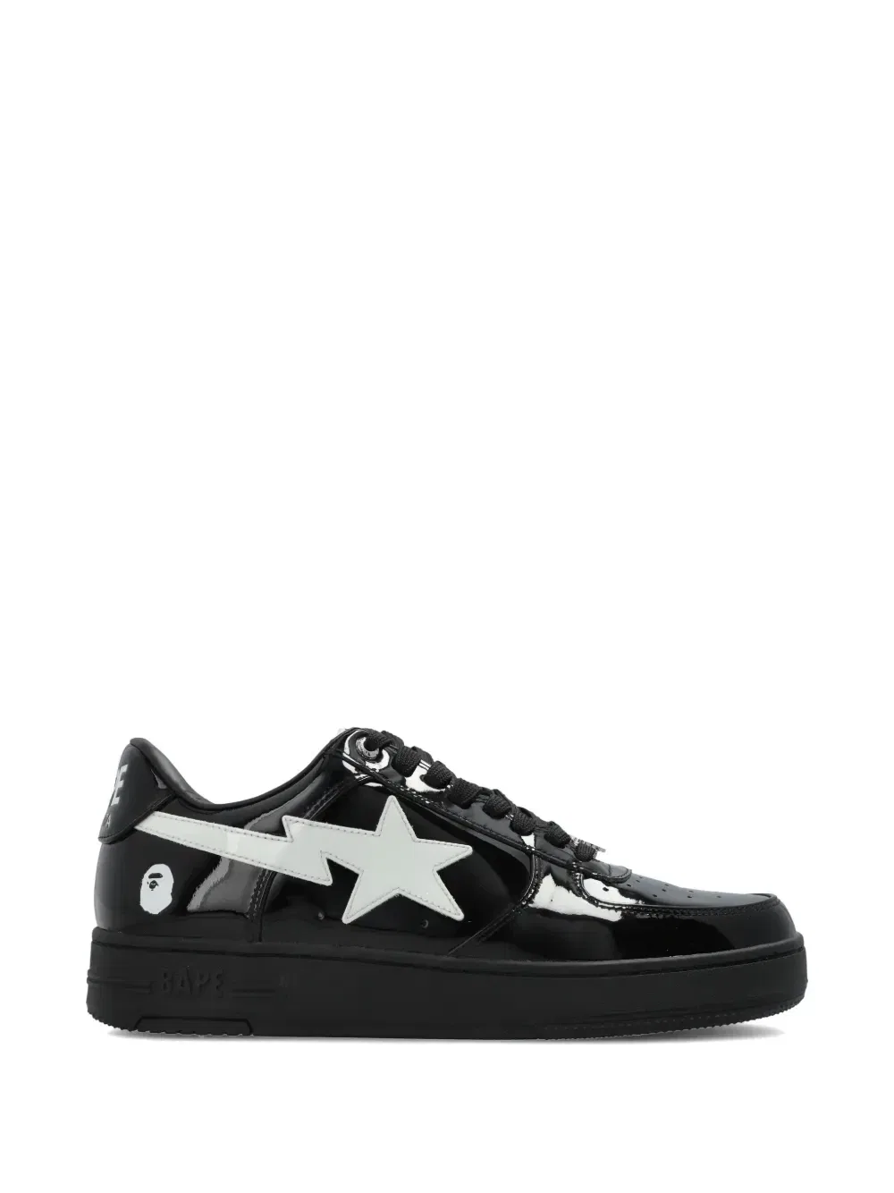 Кожаные кроссовки #1 M2 A BATHING APE, черный
