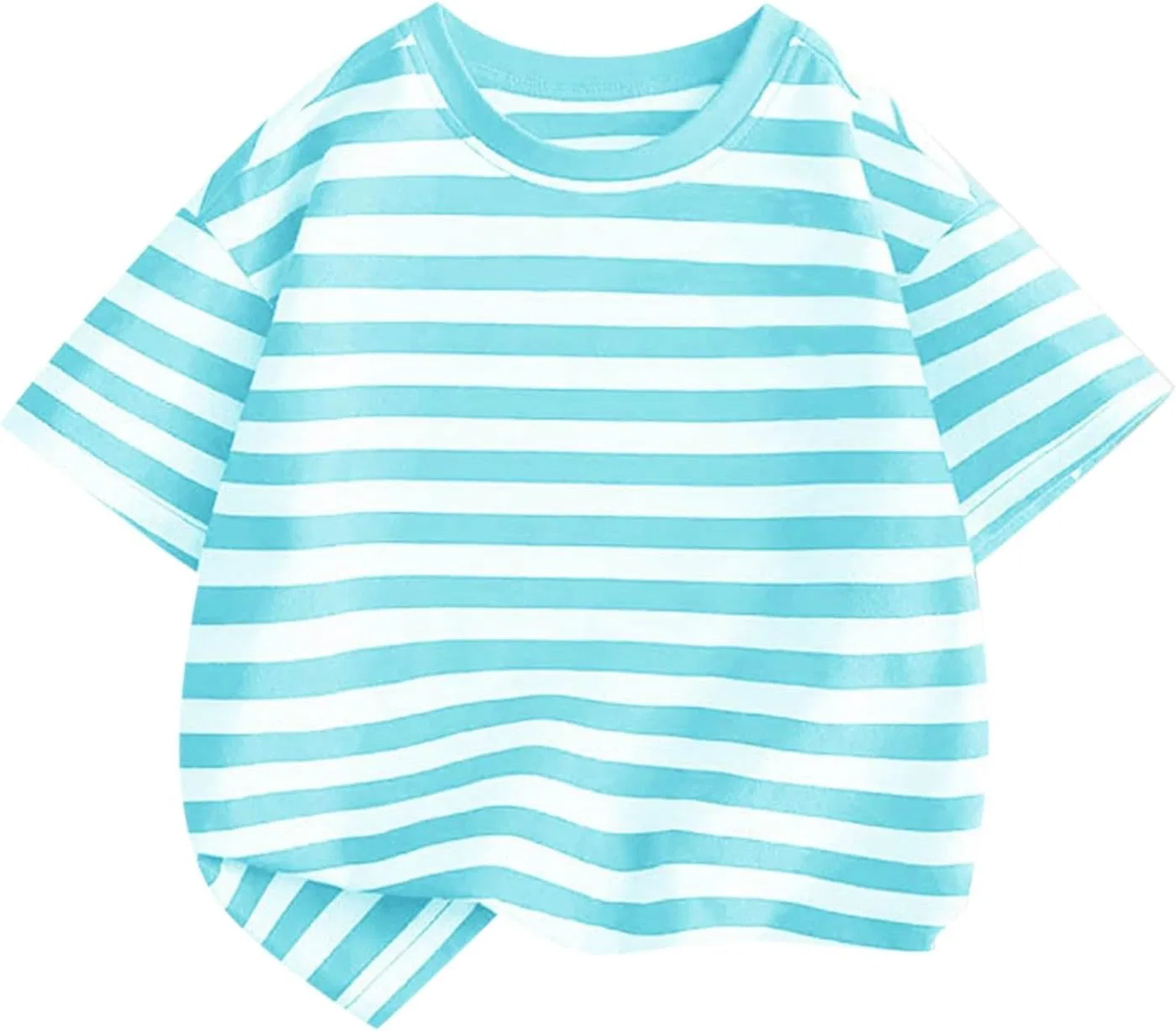 Топ для девочек с принтом, Light Blue, размерная линейка 5-14 лет