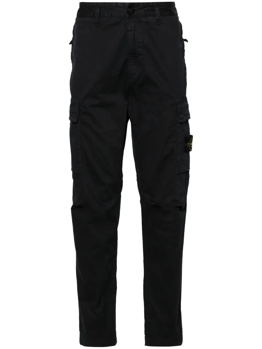 

Прямые брюки с нашивкой Compass Stone Island, синий