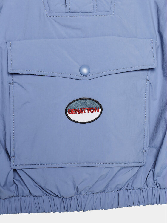 Анорак regular fit 24OXCN02T United Colors Of Benetton, синий — фото 3