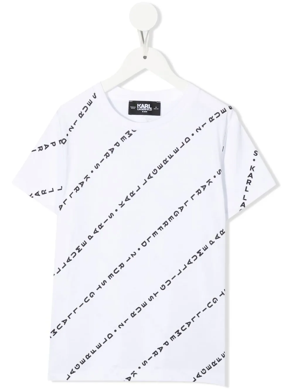 

Футболка с логотипом KARL LAGERFELD KIDS, белый