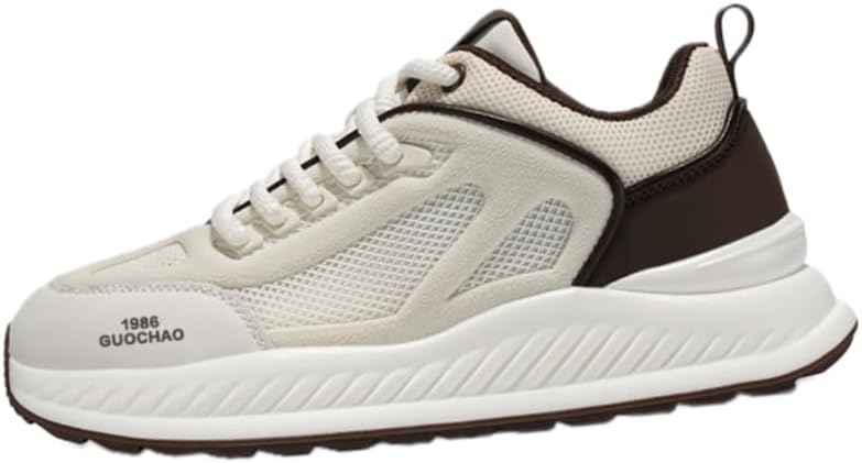 

Мужские дышащие спортивные кроссовки с толстой подошвой, подходят для бега, тренировок и повседневной носки весной, летом и осенью. Выполнены с резиновой подошвой Fusecottc, коричневый