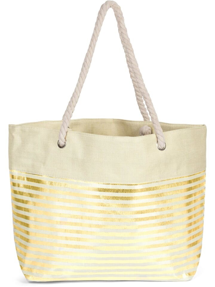 

Шоппер styleBREAKER, цвет beige/gold