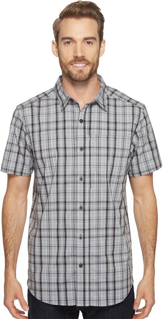 

Рубашка Columbia Men's Global Adventure Iv Yarn Dye с коротким рукавом, Shark Plaid