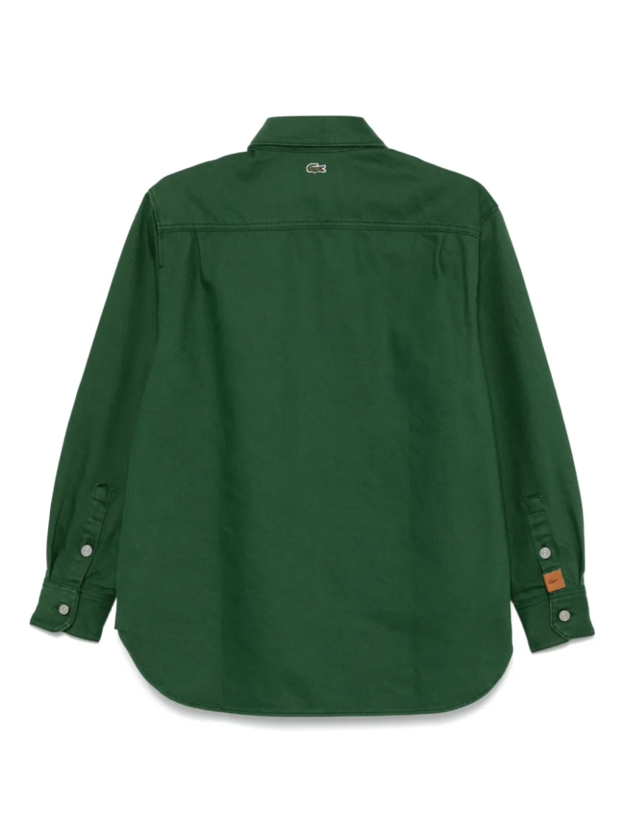 Джинсовая куртка-рубашка Lacoste, зеленый — фото 2