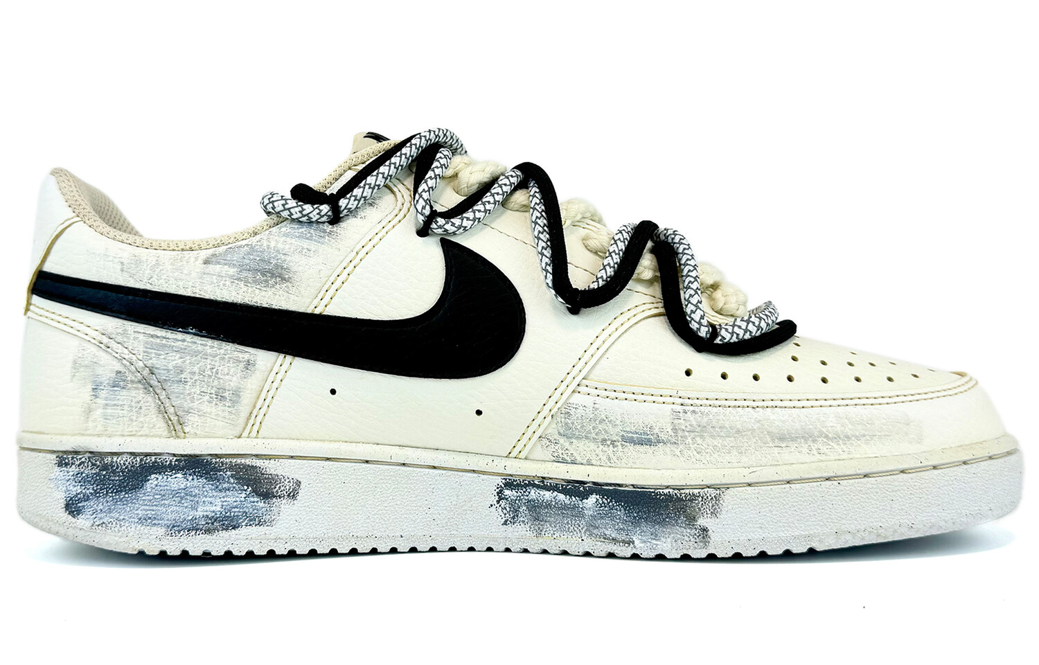 Женские кроссовки для скейтбординга Nike Court Vision 1, Milky White — фото 2