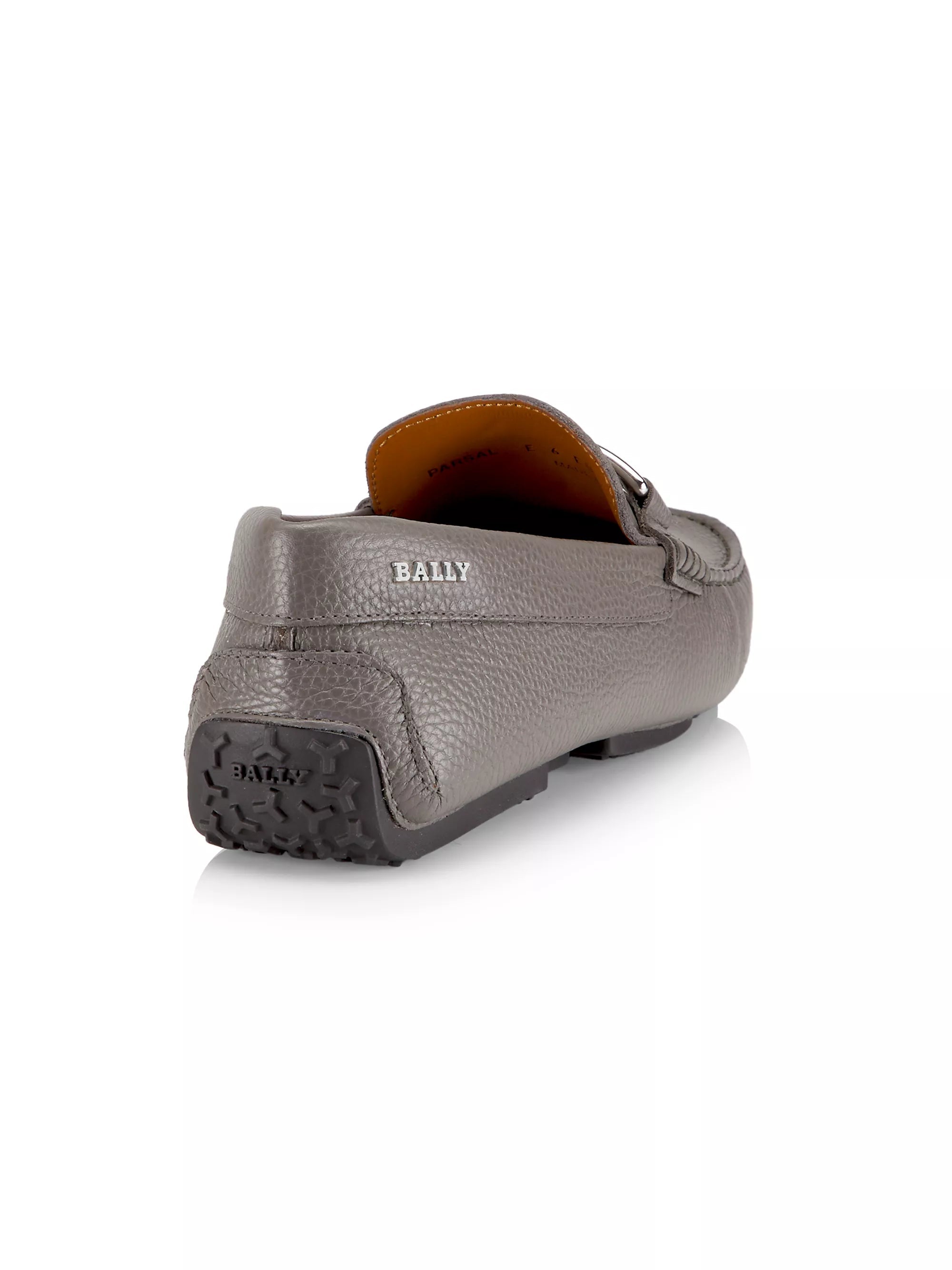 BALLY Parsal 6303266 мужские темно-минеральные кожаные лоферы, Mineral — фото 3