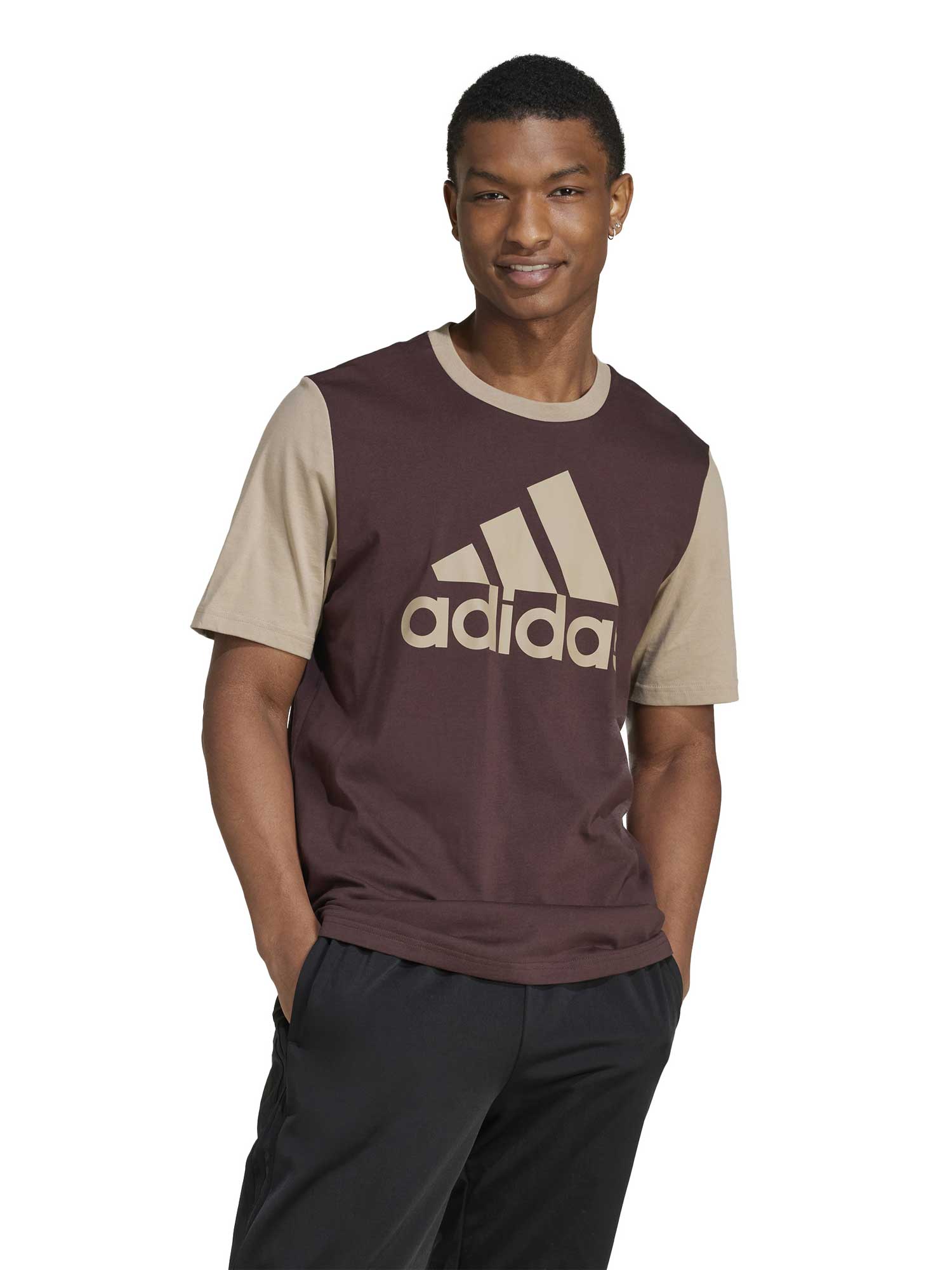 

Футболка Adidas Sportswear Essentials Single Jersey Big Logo, коричневый