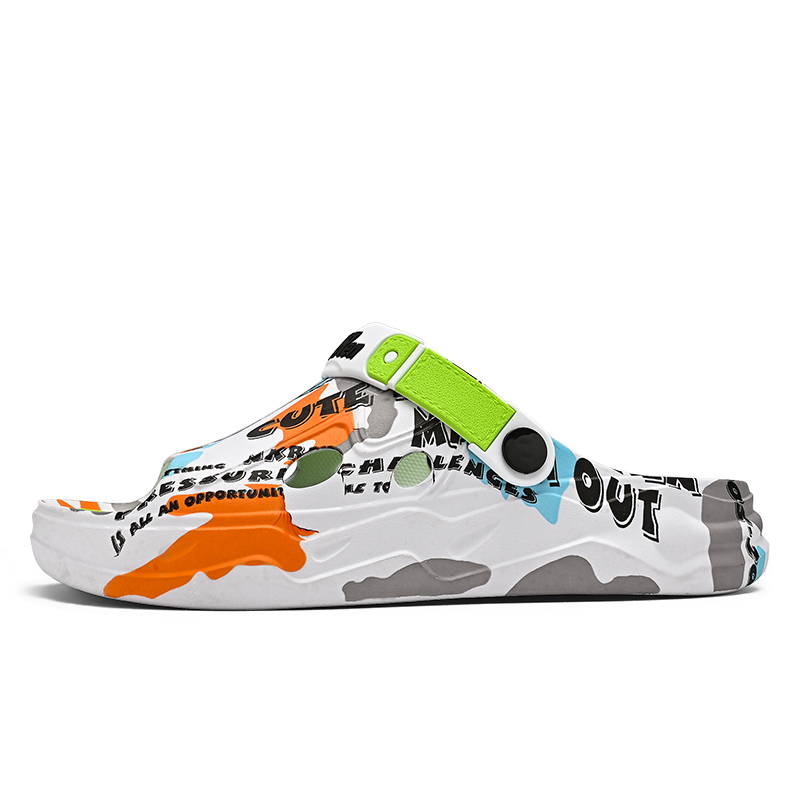 

NANJIREN Пляжные сандалии мужские бело-зеленые, цвет White Green